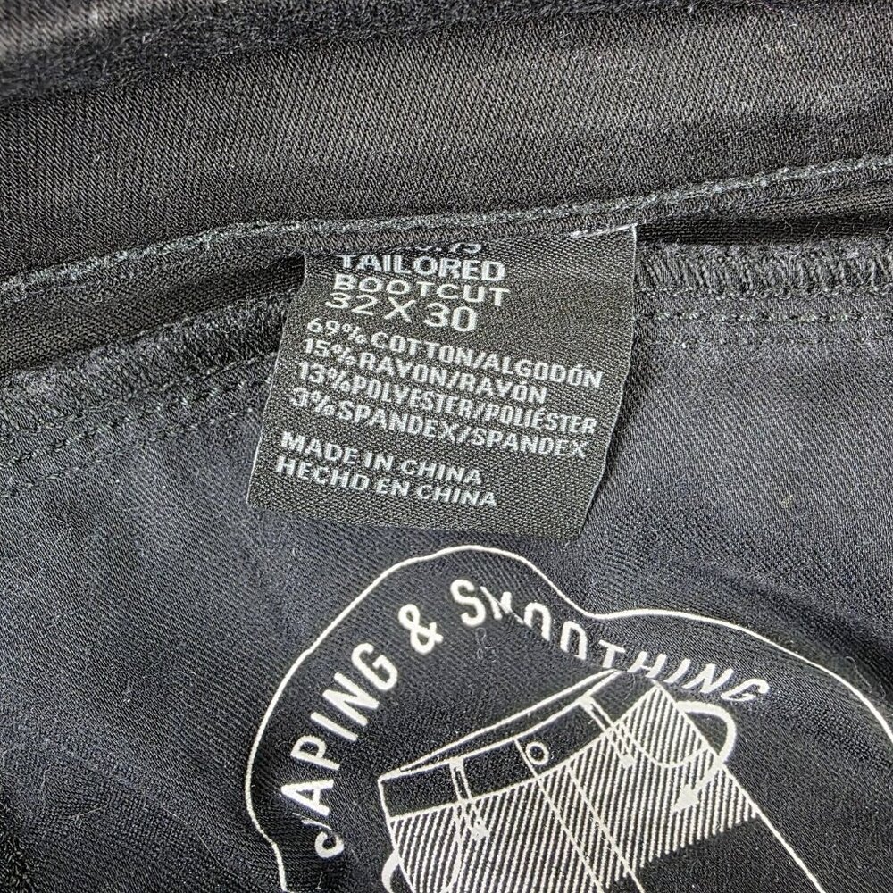 Buckle Black Tailored Bootcut Jeans Womens 32x30 Black Mid Rise Stretch Denim - Picture 4 of 9